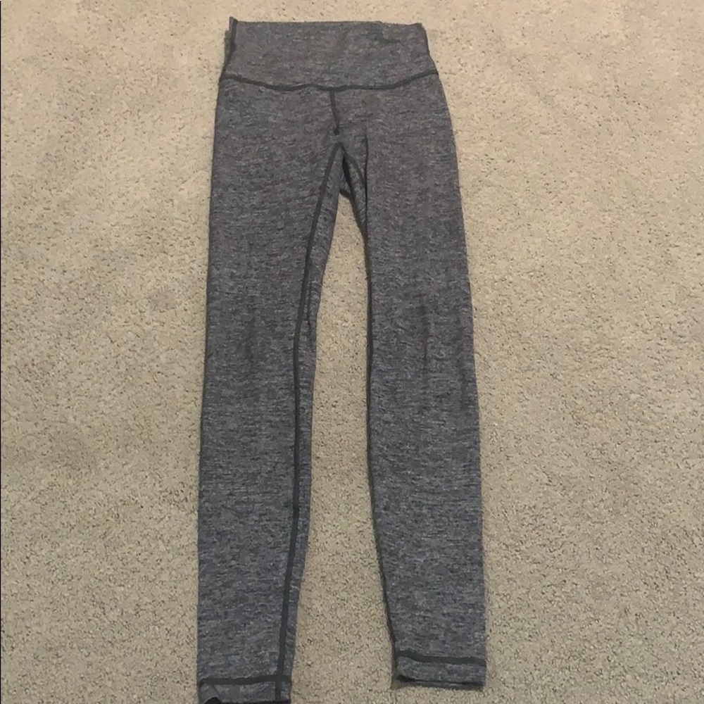 Grey lululemon leggings size 2